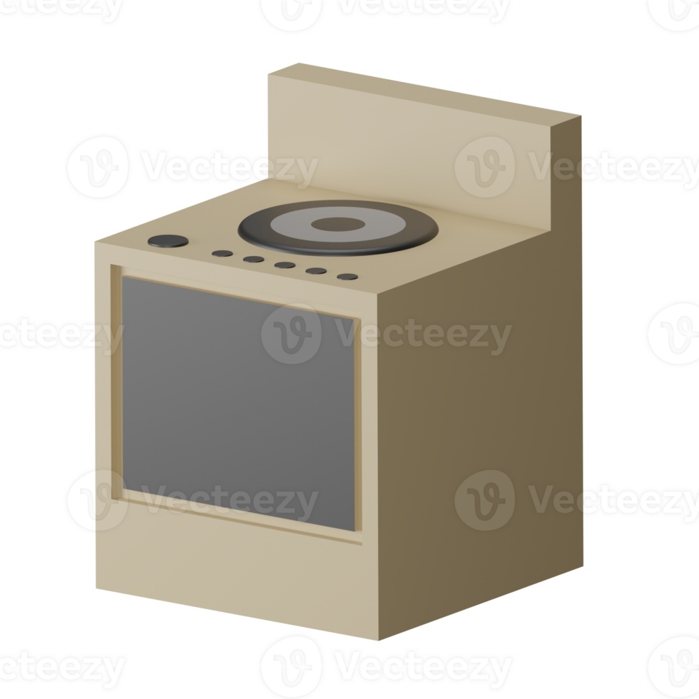 Electric Stove 3D Icon Illustration png
