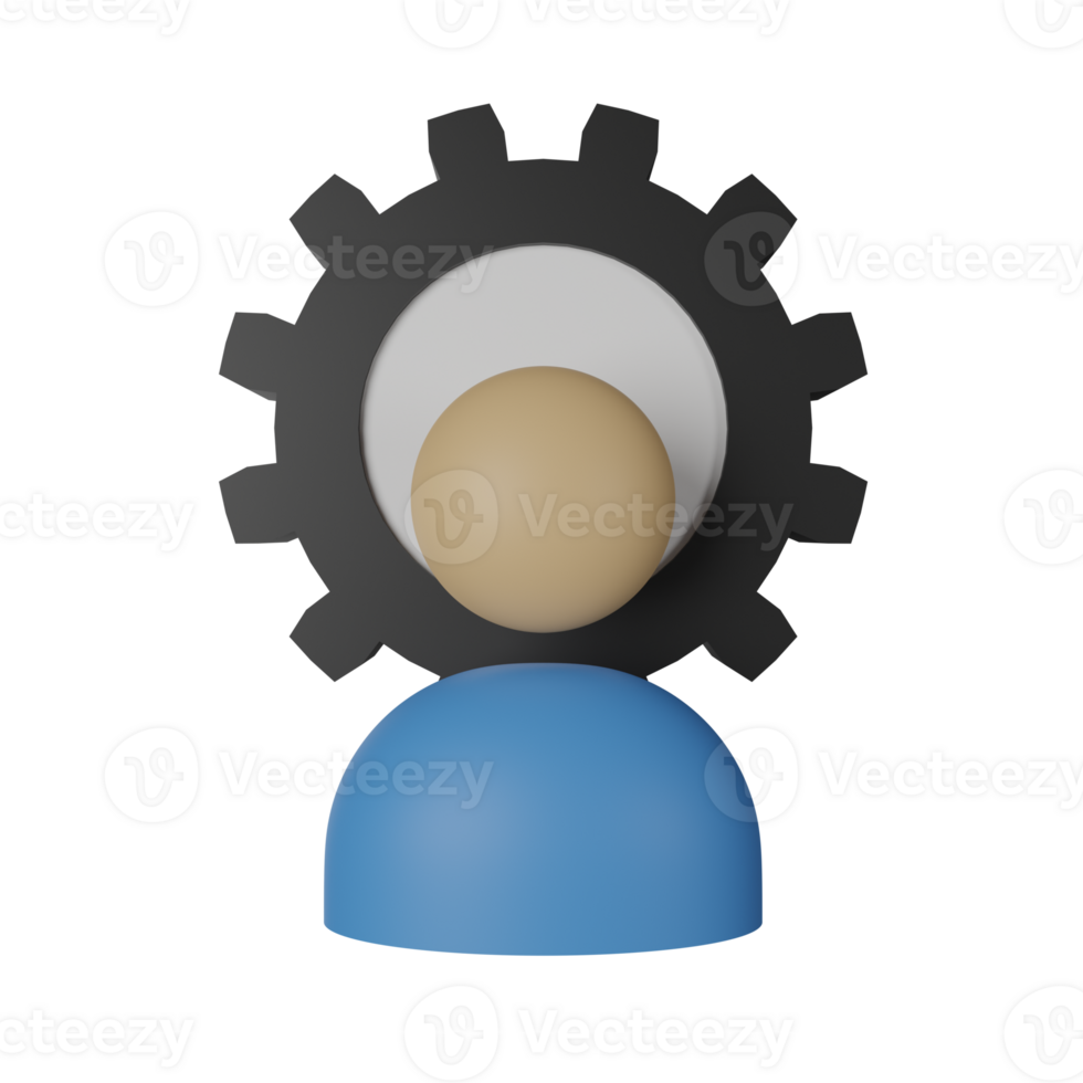 Management 3D Render Icon Illustration png