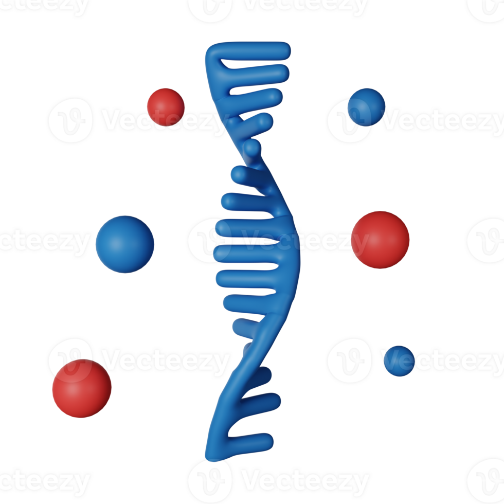 RNA 3D Icon Illustration png