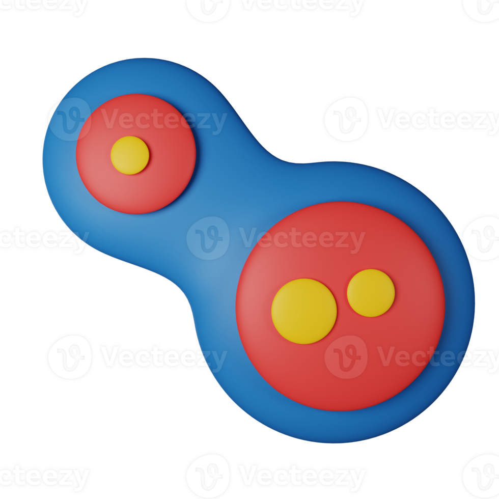 cell division 3d ikon illustration png