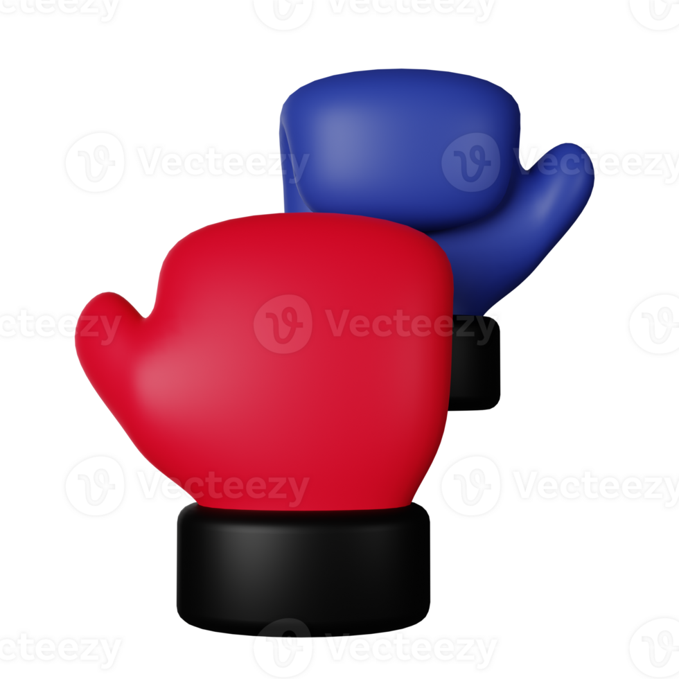 Boxing 3D Icon Illustration png