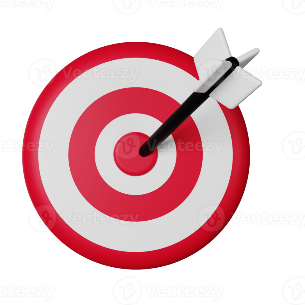 Dartboard 3D Icon Illustration png