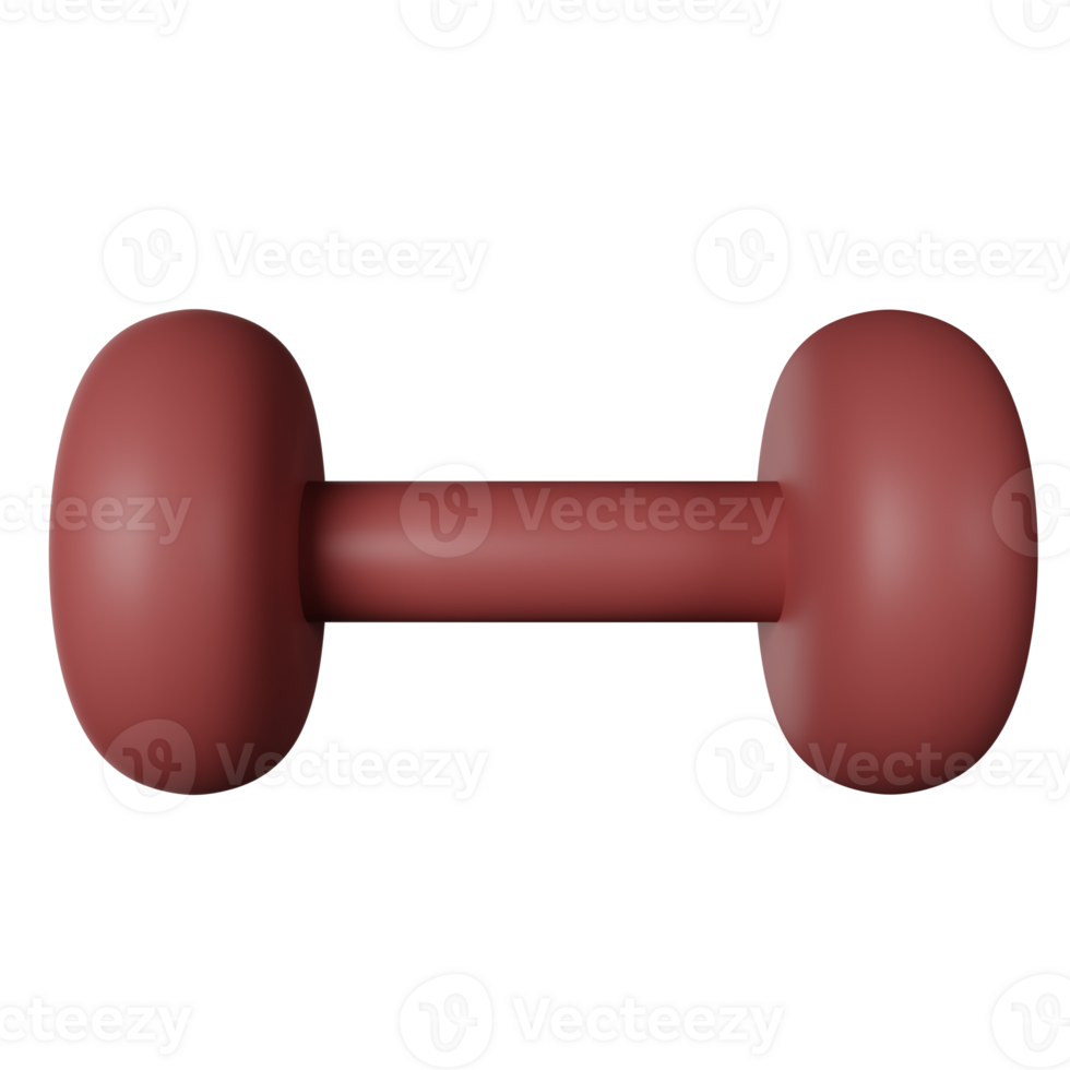 Dumbbell 3D Icon Illustration png
