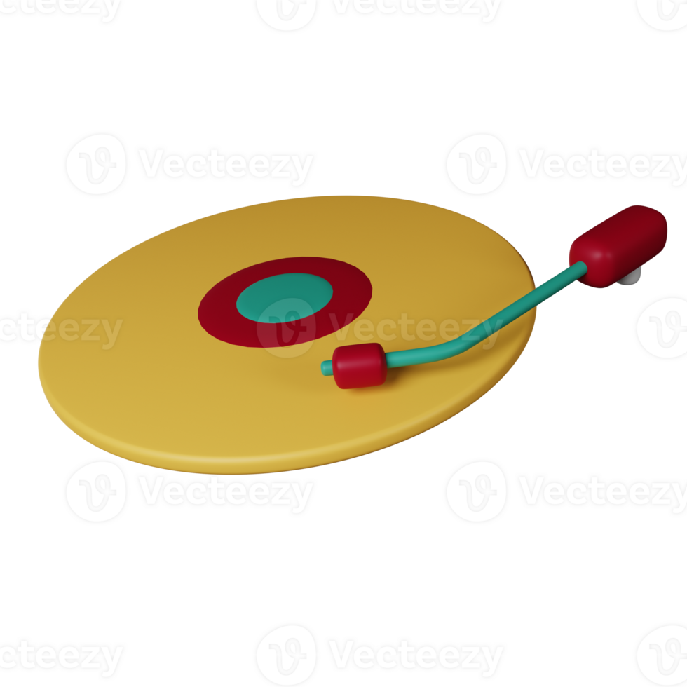 vinyl 3d illustratie png