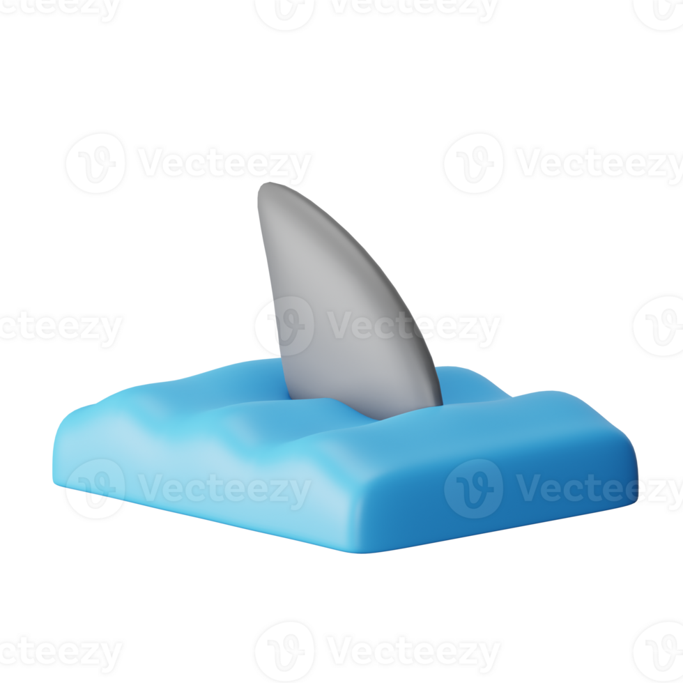 Fins 3D Icon Illustration png