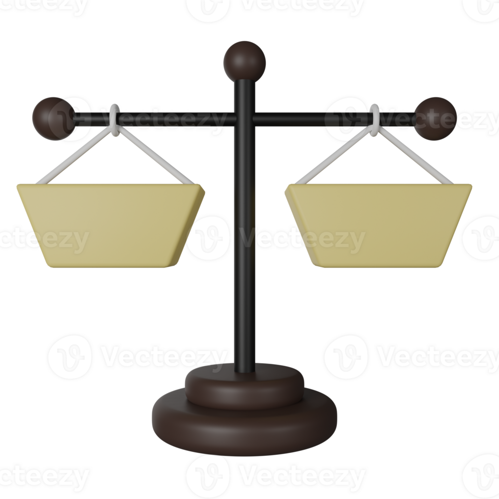 Scale 3D Render Icon Illustration png