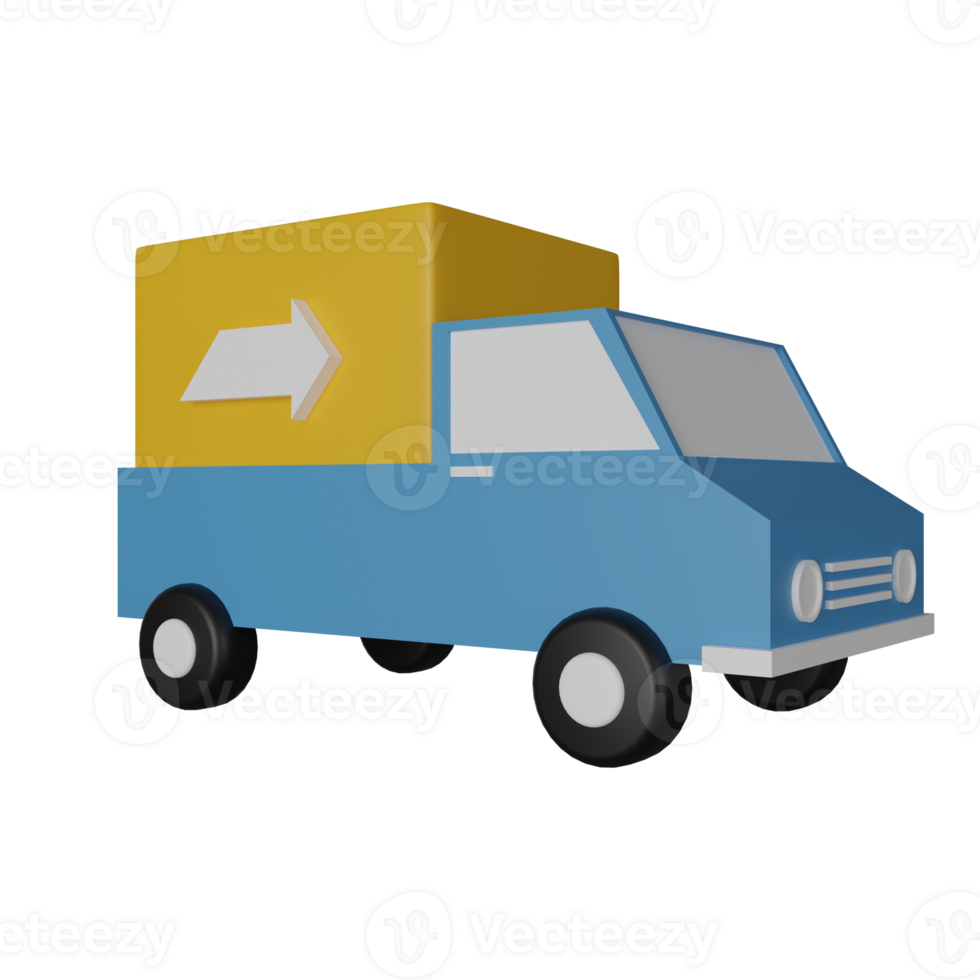 Shipment 3D Render Icon Illustration png