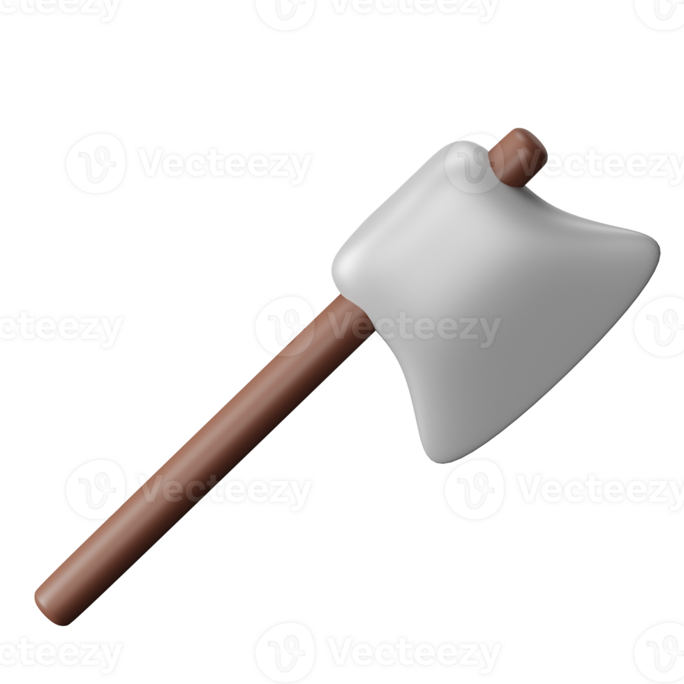 Axe 3D Render Icon Illustration png