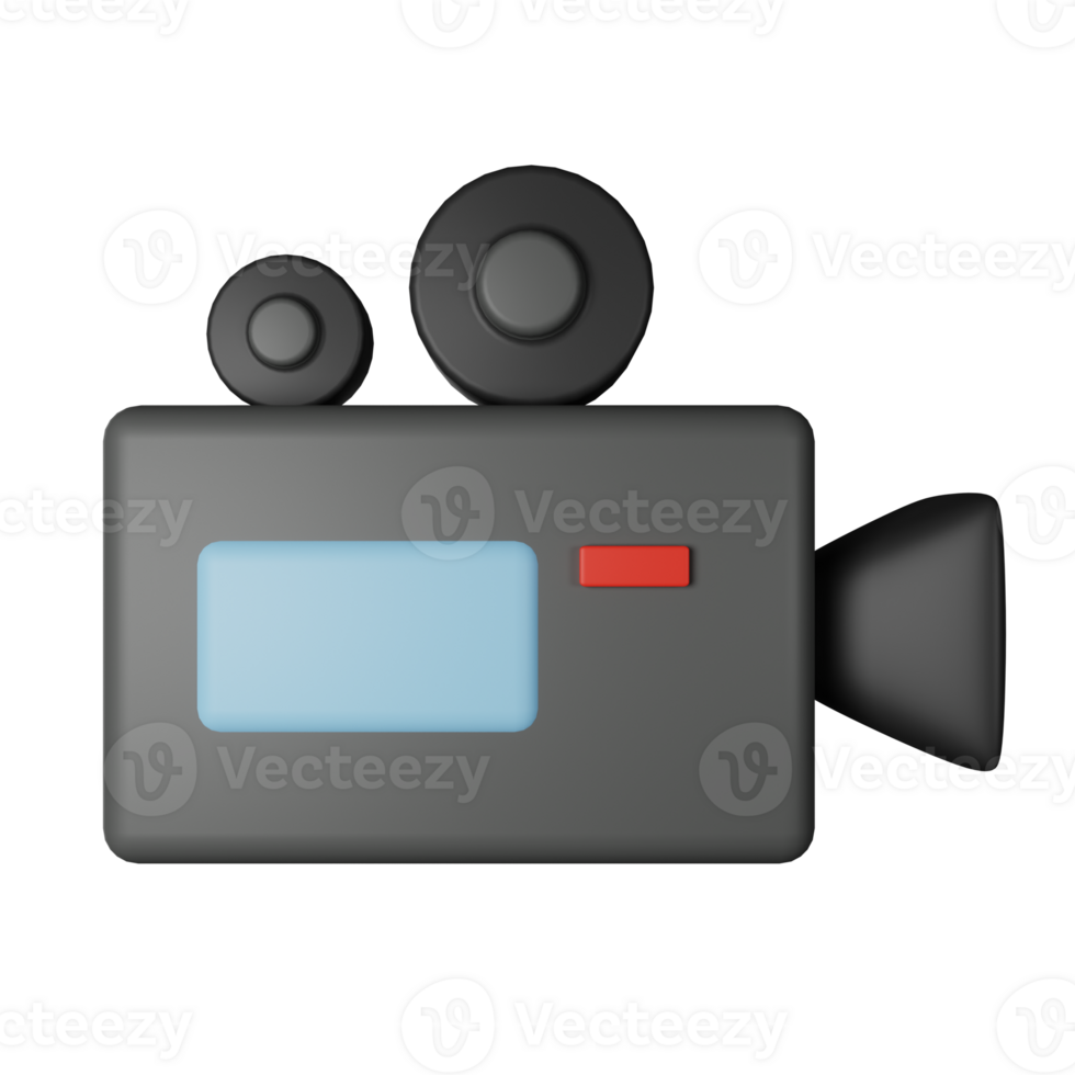vecchio telecamera 3d icona illustrazione png