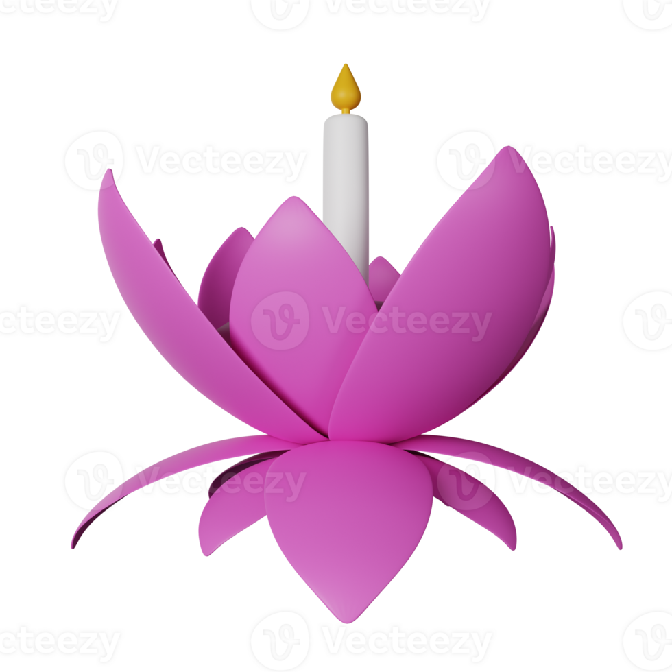 Vesak 3D Icon Illustration png