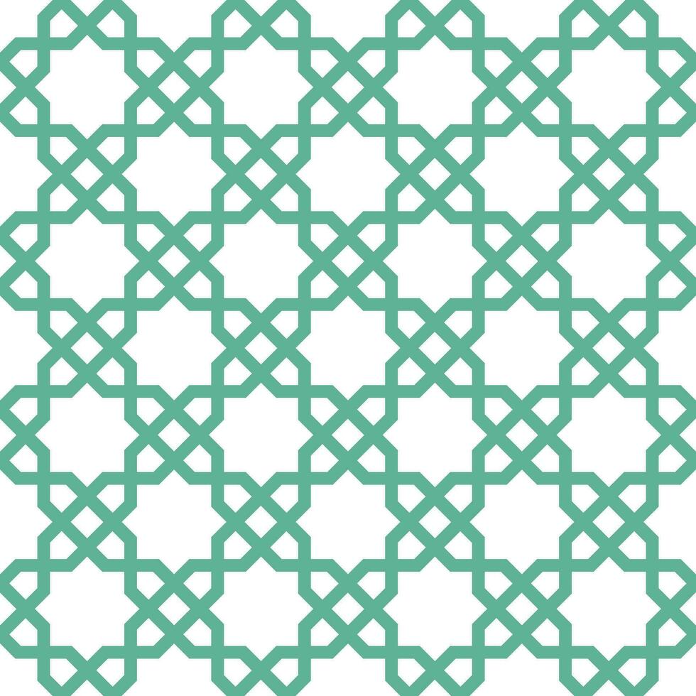 Seamless geometric pattern with an Arabic style vector