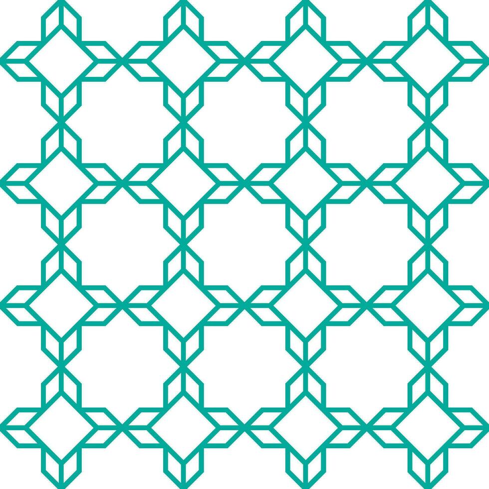 Seamless geometric pattern with an Arabic style vector