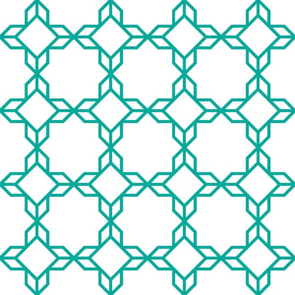 Seamless geometric pattern with an Arabic style vector