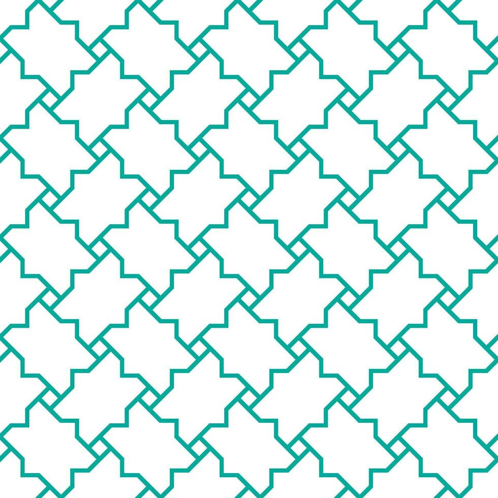 Seamless geometric pattern with an Arabic style vector