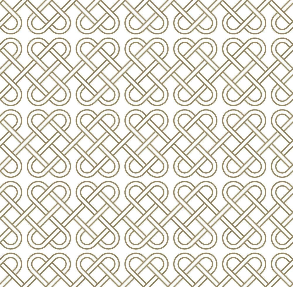 Seamless geometric pattern with a Celtic style vector
