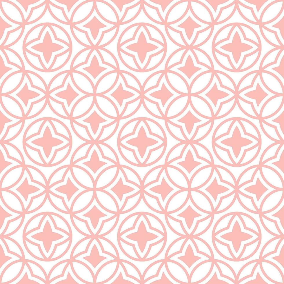 Seamless geometric pattern with Chinese and Japanese style vector