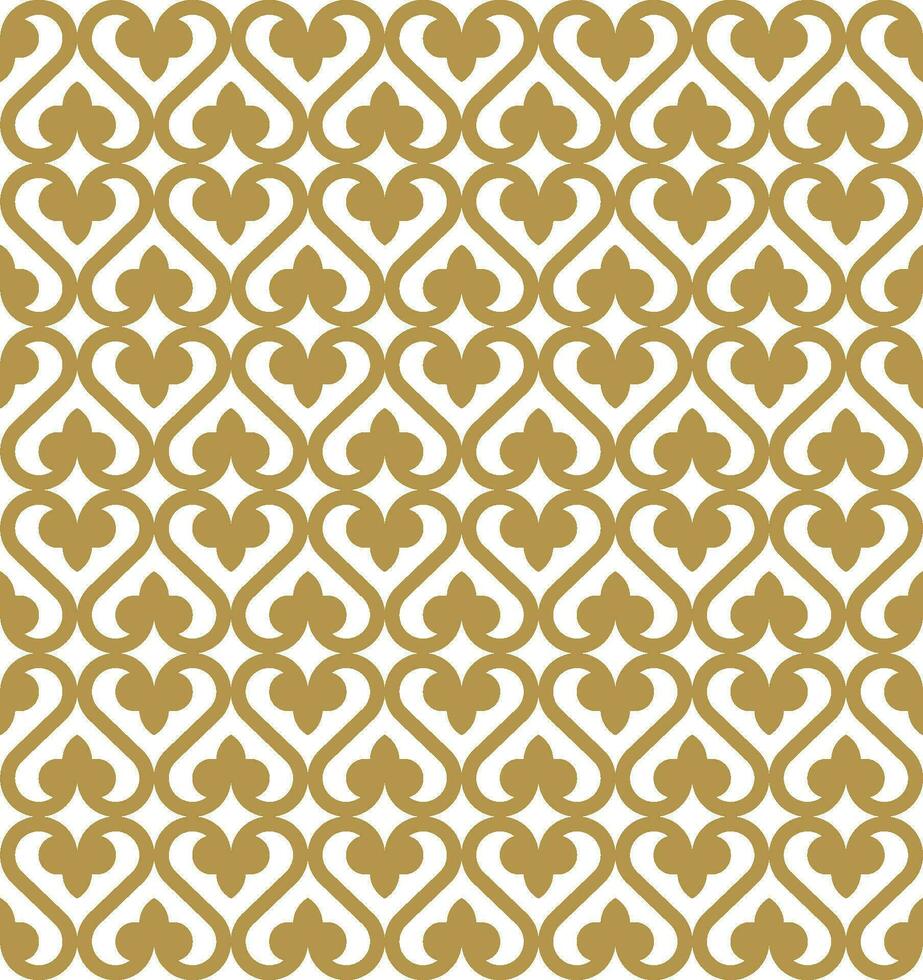 Seamless geometric pattern with an Batik style vector