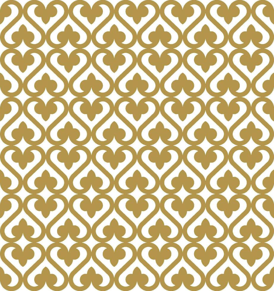 Seamless geometric pattern with an Batik style vector