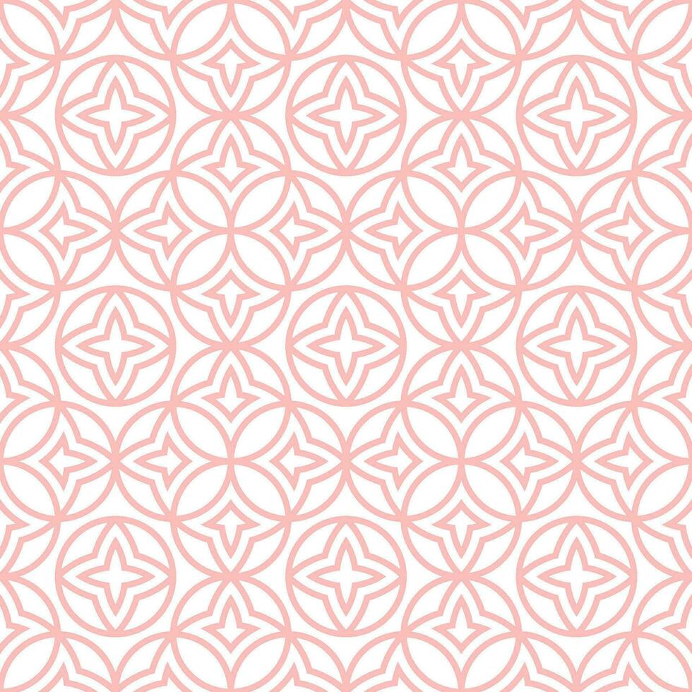 Seamless geometric pattern with Chinese and Japanese style vector
