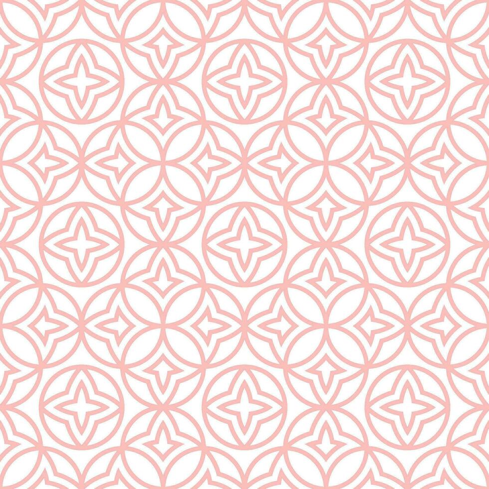 Seamless geometric pattern with Chinese and Japanese style vector