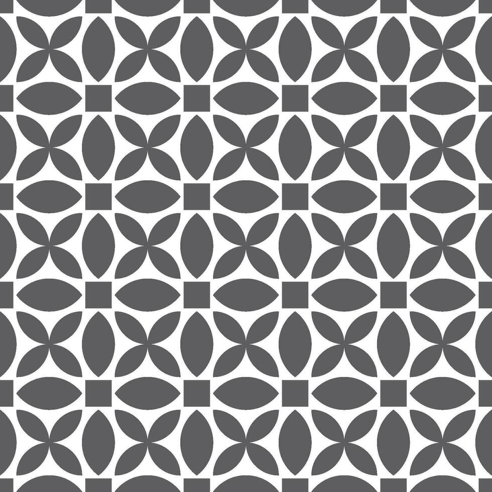 Seamless geometric pattern with an Batik style vector