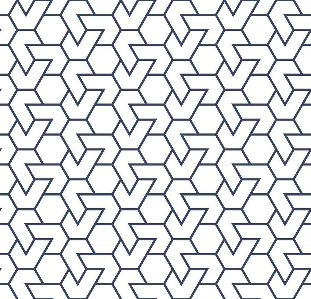 Seamless geometric pattern with an Arabic style vector