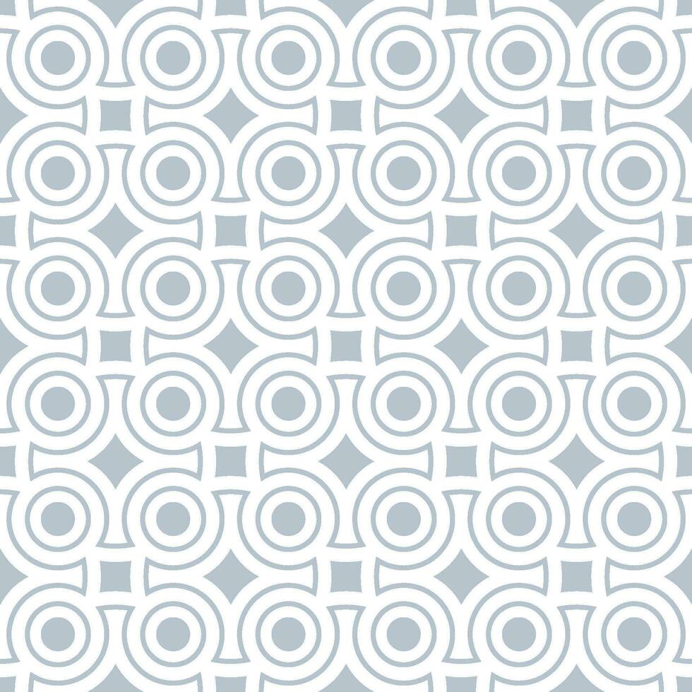 Seamless geometric pattern with Chinese and Japanese style vector