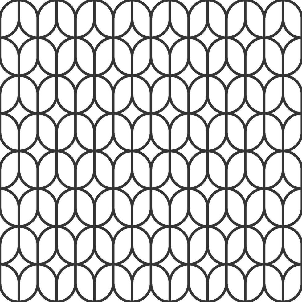 Seamless geometric pattern with Chinese and Japanese style vector