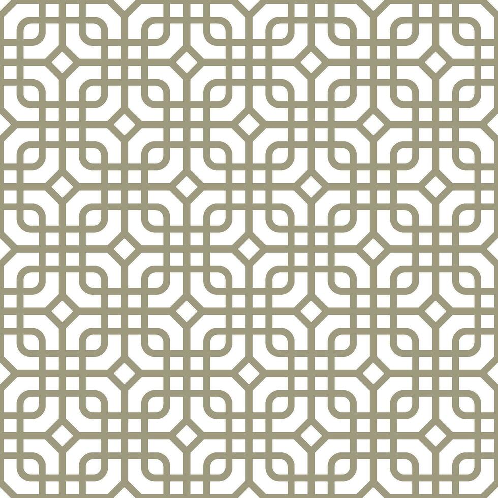 Seamless geometric pattern with Chinese and Japanese style vector