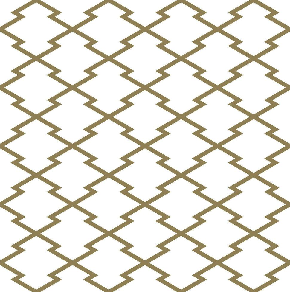 Seamless geometric pattern with Chinese and Japanese style vector