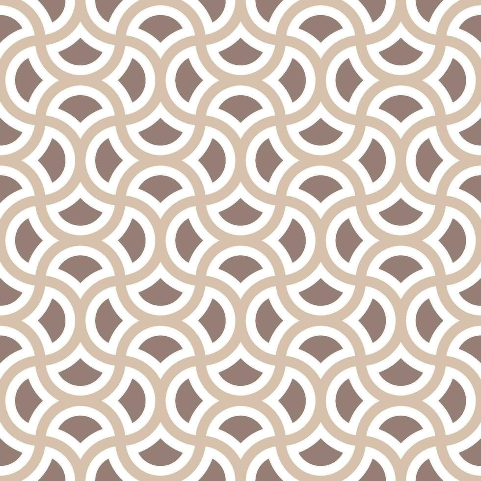 Seamless circle pattern with a modern  style vector