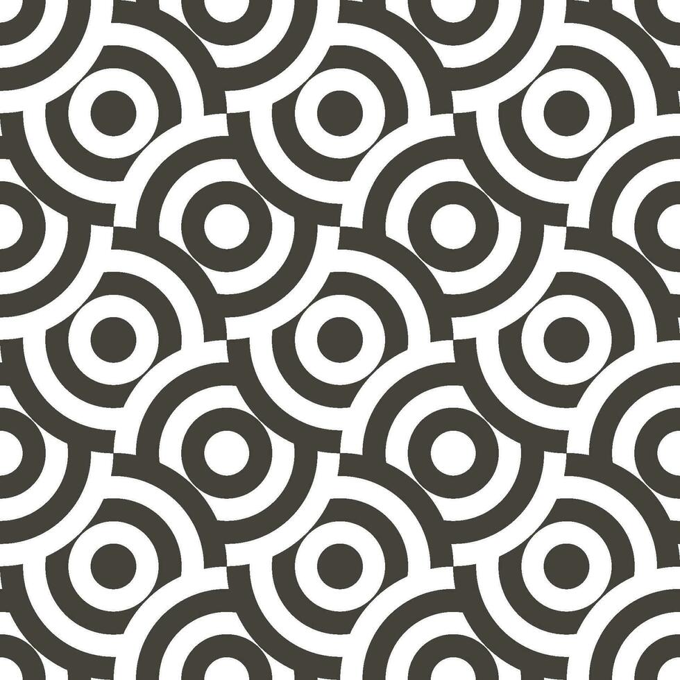 Seamless circle pattern with a modern  style vector