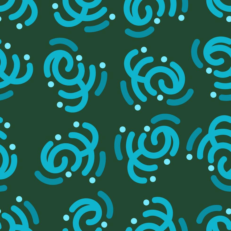 green blue abstract seamless pattern creative vintage design background vector illustration