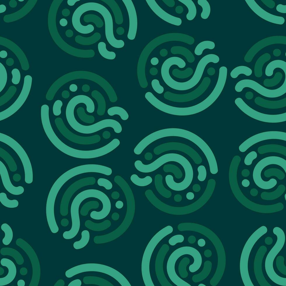 green abstract seamless pattern creative vintage design background vector illustration