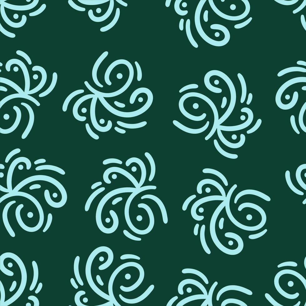 green blue abstract seamless pattern design background vector illustration
