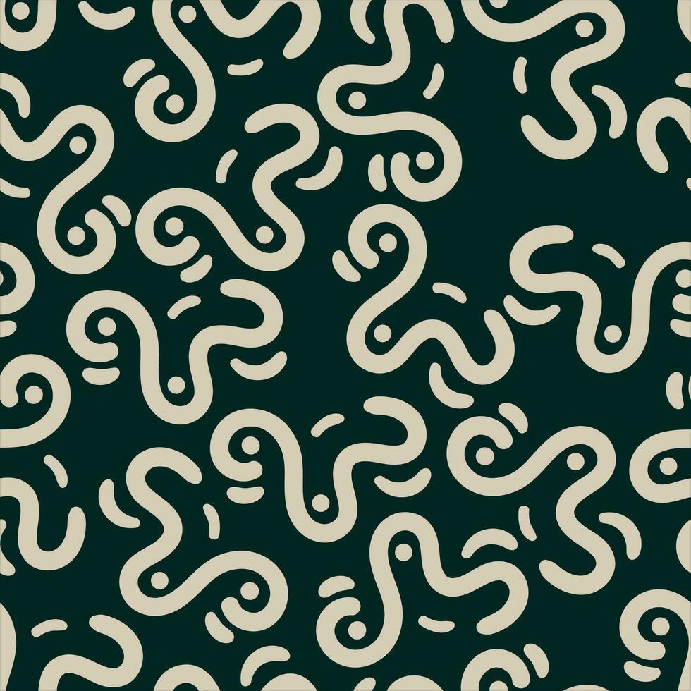 green abstract seamless pattern creative vintage design background vector illustration