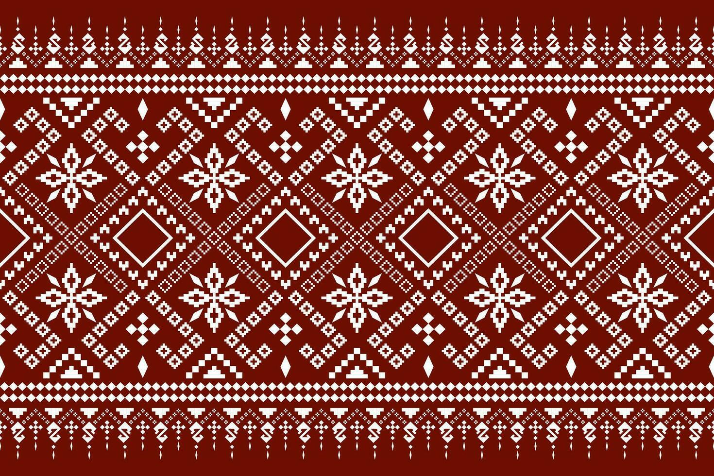 rojo tradicional étnico modelo cachemir flor ikat antecedentes resumen azteca africano indonesio indio sin costura modelo para tela impresión paño vestir alfombra cortinas y pareo de malasia vector