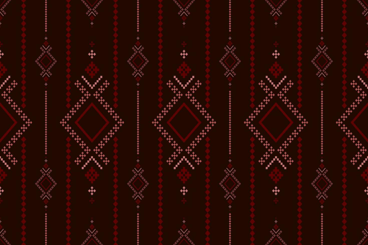 rojo tradicional étnico modelo cachemir flor ikat antecedentes resumen azteca africano indonesio indio sin costura modelo para tela impresión paño vestir alfombra cortinas y pareo de malasia vector