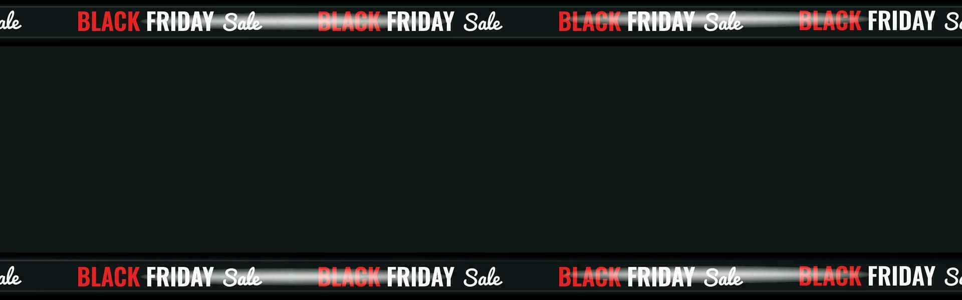 Black ribbons for black friday Big sale seamless banner. Realistic Crossed Black ribbons vector template. Big sale. Flyer for promotion, shopping.