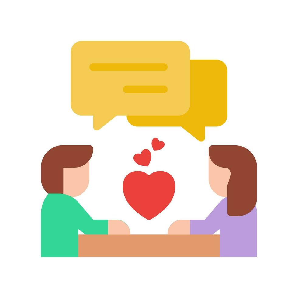 Communication icons in various shapes in flat, line, colored styles. vector