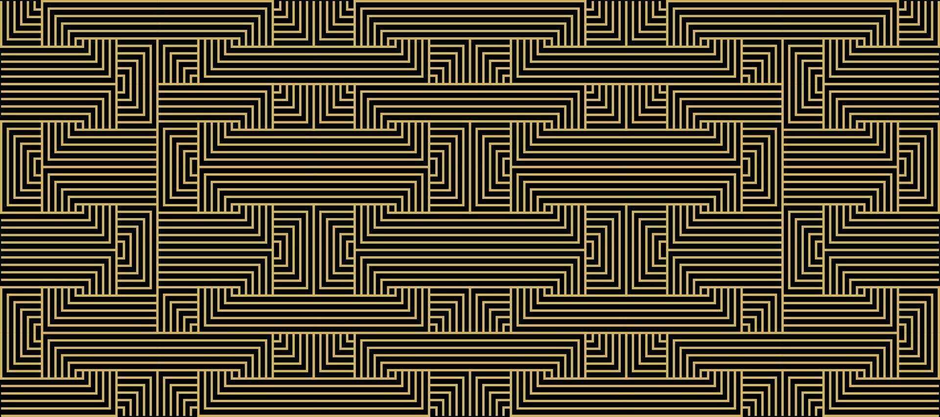 Luxury gold background pattern seamless geometric line stripe chevron square zigzag abstract design for Christmas background. vector