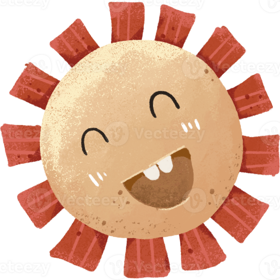 smiling sun in valentine day clipart png