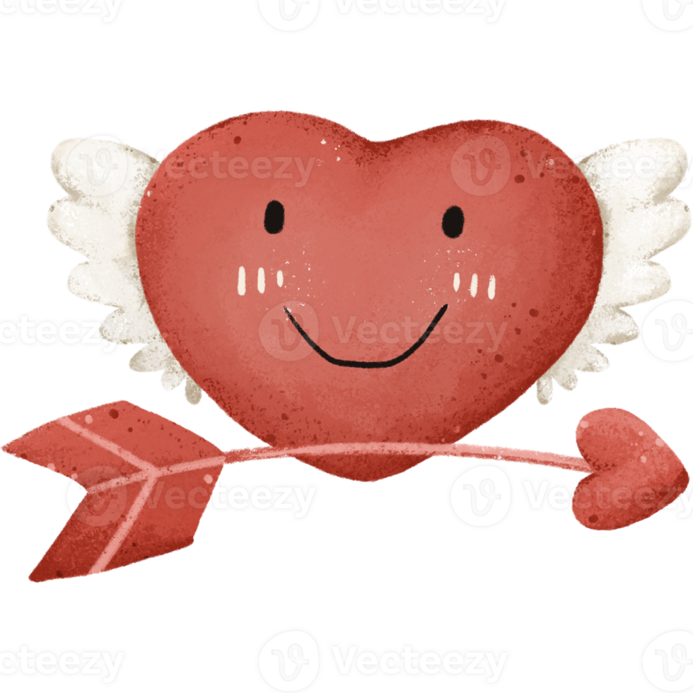 cupid hjärta i valentine dag ClipArt png