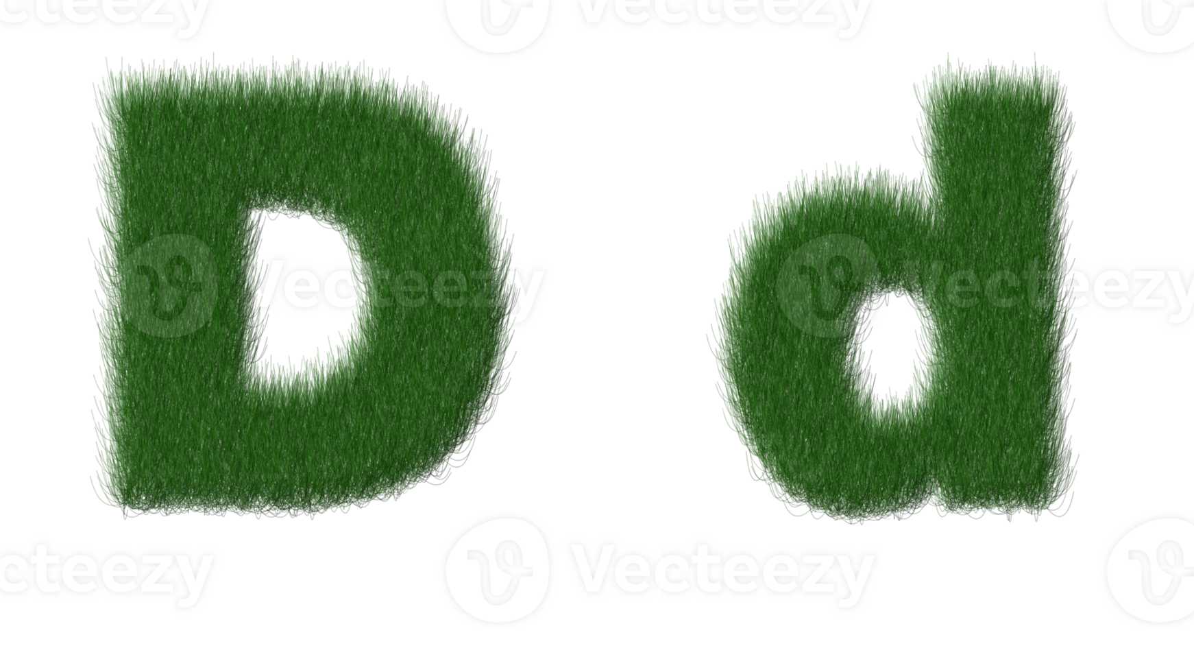 grass alphabet d png transparent background