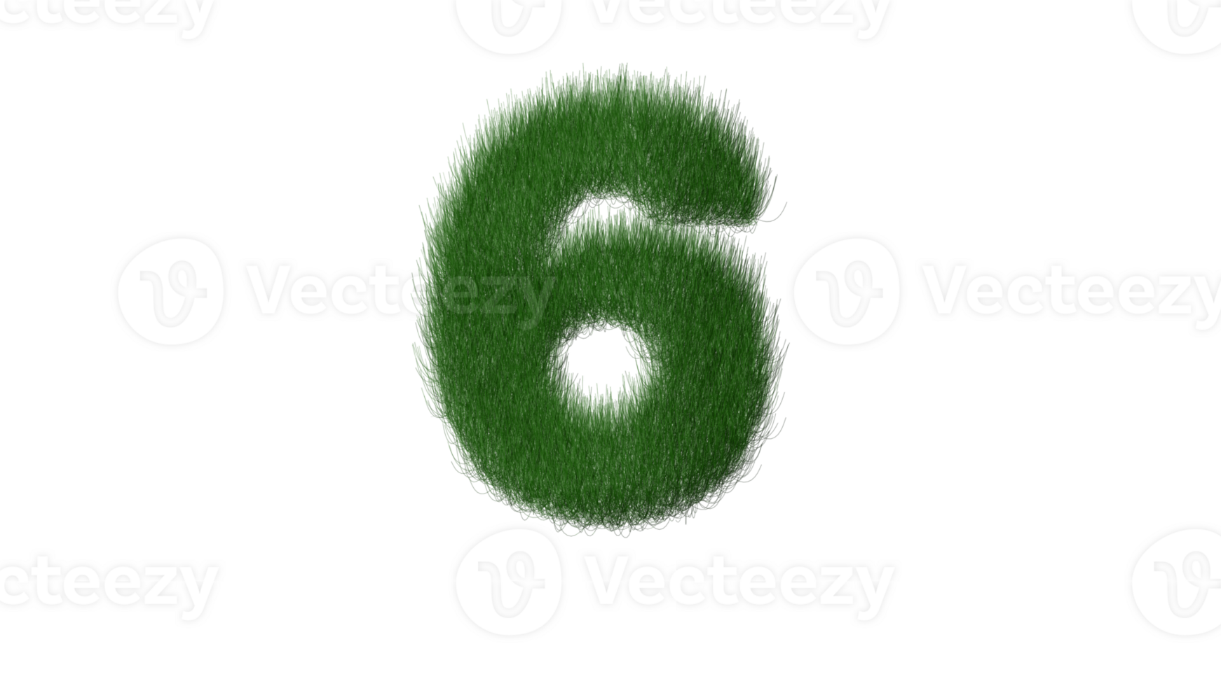 grass alphabet 6 png transparent background