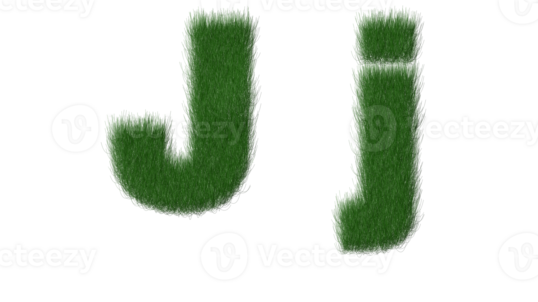grass alphabet J png transparent background