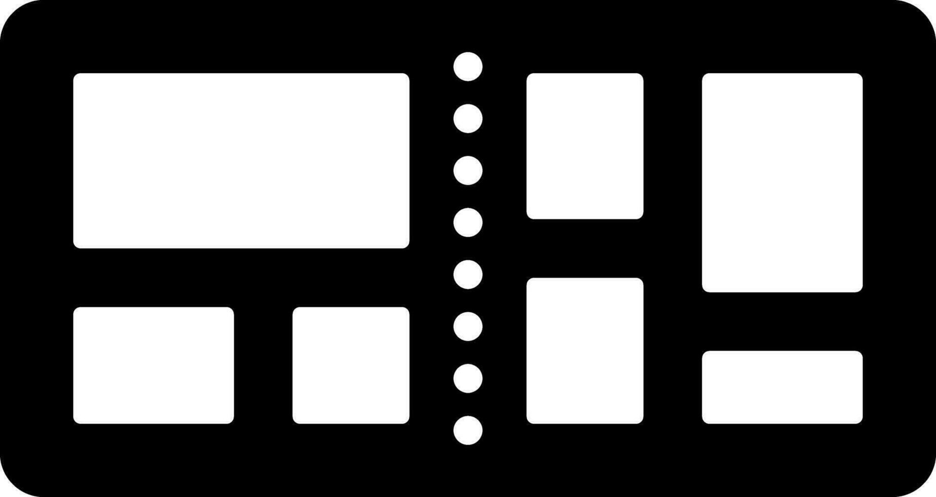 solid icon for album vector