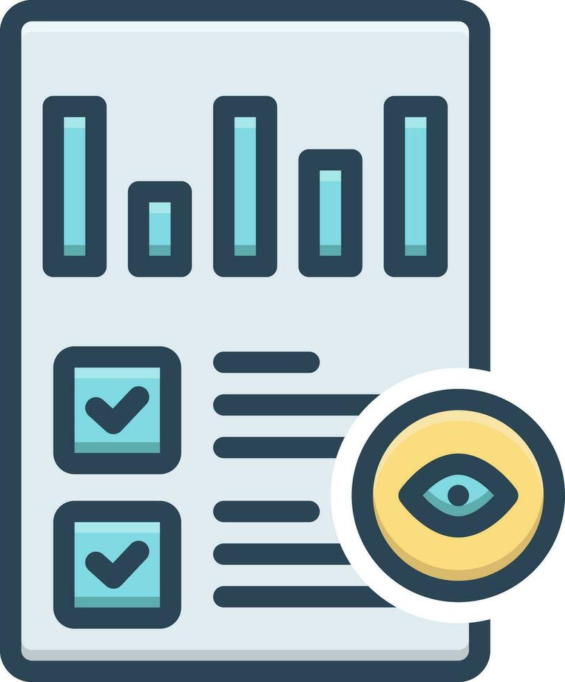 color icon for brief vector