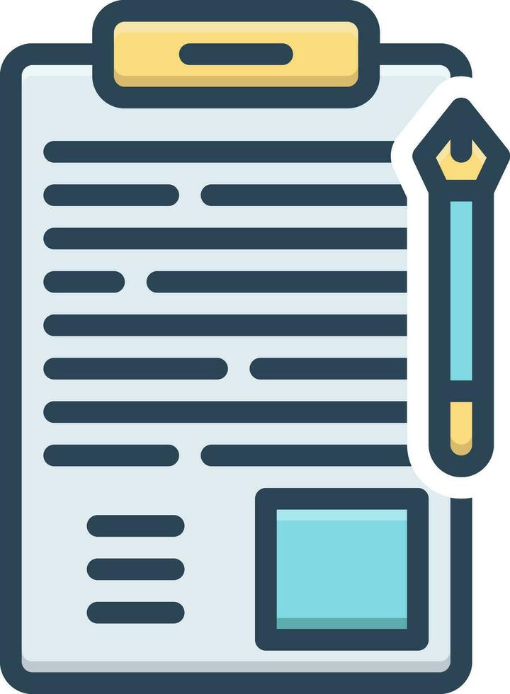 color icon for amend vector