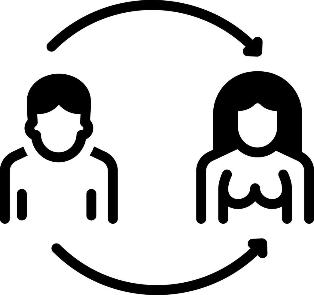 solid icon for conversion vector